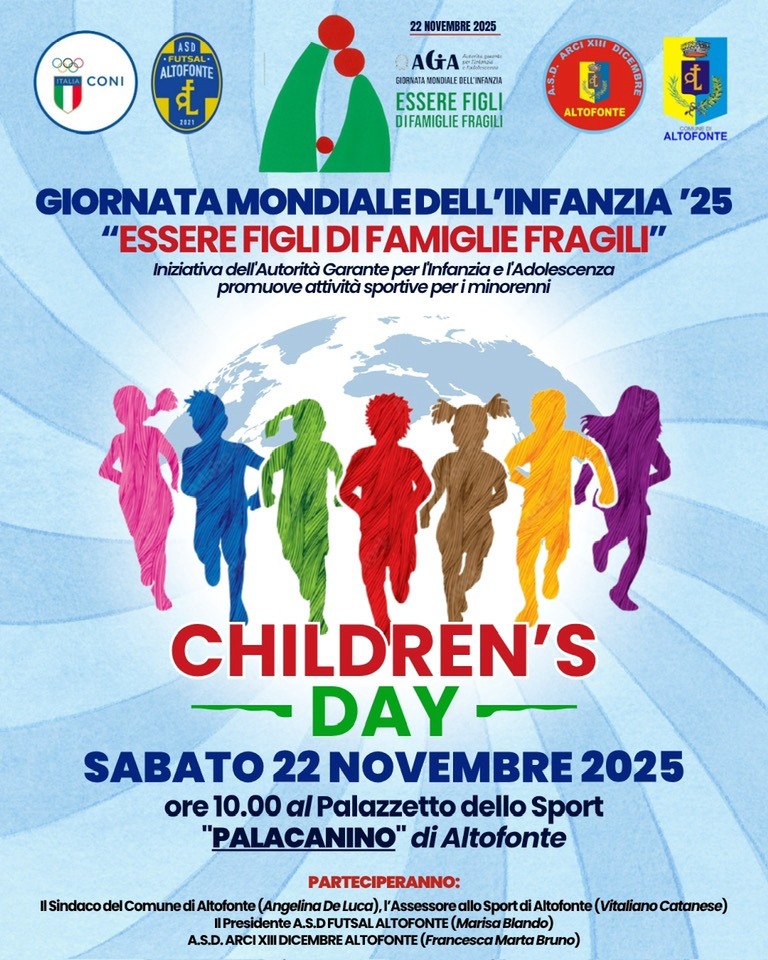 Giornata mondiale dell’infanzia 2025
